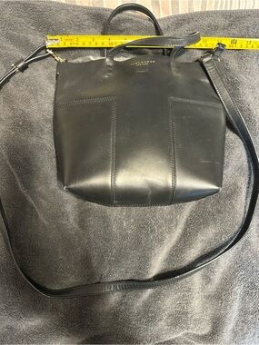 Tory Burch Black Leather Messenger Crossbody